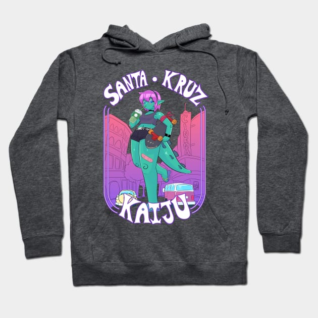 Santa Kruz Kaiju Liz Hoodie by guncannongirl